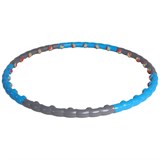 Starfit HH-108 Обруч массажный разборный с мягкими шариками Cерый/Синий - фото 278485