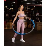 Starfit HH-108 Обруч массажный разборный с мягкими шариками Cерый/Синий - фото 278487