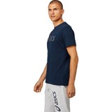 Asics BIG LOGO TEE Футболка беговая Темно-синий - фото 278824