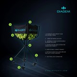 Diadem BALL CART Корзина для теннисных мячей Черный - фото 278985