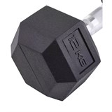 Starfit DB-301 12 КГ Гантель обрезиненная Черный - фото 278988