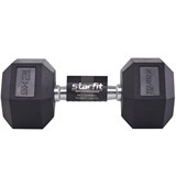 Starfit DB-301 12 КГ Гантель обрезиненная Черный - фото 278989