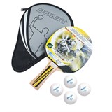 Donic-Schildkröt TOP TEAM 500 Набор для настольного тенниса (1 ракетка, 4 мяча, чехол) - фото 279124