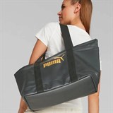 Puma CORE UP LARGE SHOPPER Сумка спортивная Черный/Золотой - фото 279249