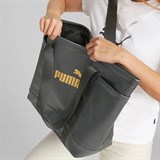 Puma CORE UP LARGE SHOPPER Сумка спортивная Черный/Золотой - фото 279250