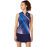 Asics WOMEN MATCH GRAPHIC TANK (W) Майка теннисная женская Темно-синий/Розовый - фото 279274