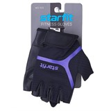 Starfit WG-103 Перчатки для фитнеса Черный/Фиолетовый - фото 279301
