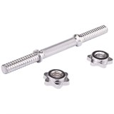 Starfit CORE BB-107 30 см Гриф гантельный металлический, хромированный - фото 279362