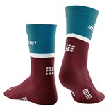 CEP THE RUN COMPRESSION MID CUT SOCKS 4.0 (W) Компрессионные носки женские Бордовый/Синий - фото 279750