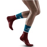 CEP THE RUN COMPRESSION MID CUT SOCKS 4.0 (W) Компрессионные носки женские Бордовый/Синий - фото 279752