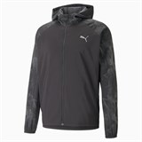 Puma FAV ALL OVER PRINT WOVEN RUNNING JACKET Ветровка беговая Черный - фото 279856