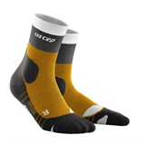 CEP HIKING LIGHT MERINO MID CUT COMPRESSION SOCKS Компрессионные тонкие высокие носки с шерстью мериноса Золотистый/Черный - фото 279968