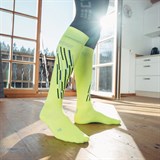 CEP SKI THERMO TALL COMPRESSION SOCKS (W) Компрессионные гольфы для катания на лыжах женские Желтый/Черный - фото 280011