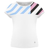Poivre Blanc ECO-ACTIVE LIGHT SHIRT ZEBRA-POP SHIRT Футболка теннисная детская Белый/Голубой/Розовый - фото 280124