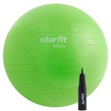 Starfit GB-109, 55 СМ, 900 Г Фитбол антивзрыв с ручным насосом Зеленый - фото 280234