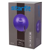 Starfit GB-109, 55 СМ, 900 Г Фитбол антивзрыв с ручным насосом Зеленый - фото 280241