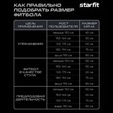 Starfit GB-111, 85 СМ, 1500 Г Фитбол антивзрыв с насосом Черный - фото 280266