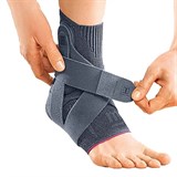 Medi LEVAMED ACTIVE Бандаж голеностопный с силиконовыми вставками и ремнем левый Серый - фото 280451