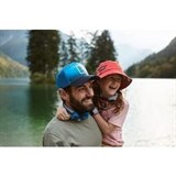 Buff TRUCKER CAP SEONS NAVY Бейсболка беговая Синий/Желтый - фото 280629