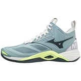Mizuno WAVE MOMENTUM 2 MID Кроссовки волейбольные Голубой/Желтый - фото 280694