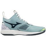 Mizuno WAVE MOMENTUM 2 MID Кроссовки волейбольные Голубой/Желтый - фото 280696