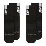Nike MULTIPLIER RUNNING ANKLE SOCKS Носки беговые (2 пары) Черный/Белый - фото 280704