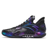 Anta SHOCK WAVE 5 "DARK MATTER" Кроссовки баскетбольные Черный/Фиолетовый/Голубой - фото 280732