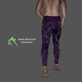 CEP REFLECTIVE TIGHTS Компрессионные тайтсы для бега Фиолетовый - фото 280976