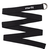 Starfit YB-100 Ремень для йоги 180 см хлопок Черный - фото 281014
