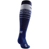CEP SKI THERMO MERINO TALL COMPRESSION SOCKS (W) Компрессионные гольфы с шерстью мериноса для катания на лыжах женские Темно-синий/Серый - фото 281332