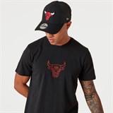 New Era CHICAGO BULLS CHAIN STITCH Футболка баскетбольная Черный/Красный - фото 281391
