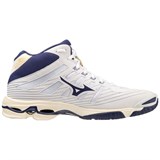 Mizuno WAVE VOLTAGE MID Кроссовки волейбольные Белый/Темно-синий - фото 281718