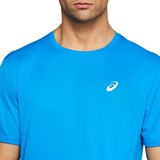 Asics KATAKANA SS TOP Футболка беговая Голубой/Белый - фото 281814 Asics KATAKANA SS TOP Футболка беговая Голубой/Белый - фото 281814
