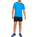 Asics KATAKANA SS TOP Футболка беговая Голубой/Белый - фото 281816 Asics KATAKANA SS TOP Футболка беговая Голубой/Белый - фото 281816