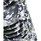 Starfit PRO FA-508 Ролик массажный низкая жесткость 33x14 cм Зеленый камуфляж/Оранжевый - фото 282085