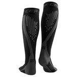 CEP C12NW NIGHTTECH Компрессионные гольфы со светоотражателями женские Черный - фото 282162