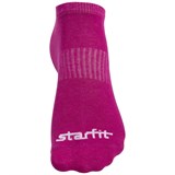 Starfit SW-205 Носки беговые низкие (2 пары) Голубой/Гранатовый - фото 282246