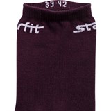 Starfit SW-206 Носки беговые (2 пары) Бордовый/Серый - фото 282278