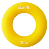 Starfit ES-404 Эспандер кистевой Кольцо диаметр 8,8см силикогель 15кг Желтый - фото 282446