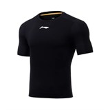 Li-Ning TRAINING T-SHIRT Футболка тренировочная Черный - фото 282482