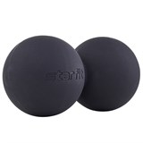 Starfit RB-106 Мяч для МФР двойной 6 см, силикагель Черный - фото 282858