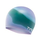 TYR MULTI SILICONE CAP Шапочка для плавание Зеленый/Фиолетовый - фото 282861