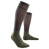 CEP INFRARED RECOVERY COMPRESSION SOCKS (W) Компрессионные гольфы для восстановления женские Зеленый/Серый - фото 283060