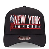 New Era TRUCKER NEW YORK YANKEES GRAPHIC LOGO NAVY Бейсболка Черный/Белый/Красный - фото 283156