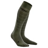 CEP REFLECTIVE TALL COMPRESSION SOCKS (W) Компрессионные гольфы женские Темно-Зеленый - фото 283206