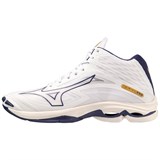 Mizuno WAVE LIGHTNING Z7 MID Кроссовки волейбольные Белый/Темно-синий - фото 283359