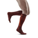 CEP COLD WEATHER TALL COMPRESSION SOCKS (W) Компрессионные гольфы с шерстью мериноса для бега женские Темно-оранжевый - фото 283369