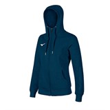 Mizuno SWEET FZ HOODIE (W) Толстовка утепленная с капюшоном женская Темно-синий - фото 283443