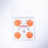 Magni СОЧНЫЙ ГРЕЙПФРУТ Магнитные держатели спортивных номеров - фото 283464