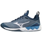 Mizuno WAVE LUMINOUS 2 Кроссовки волейбольные Серый/Темно-синий - фото 283601